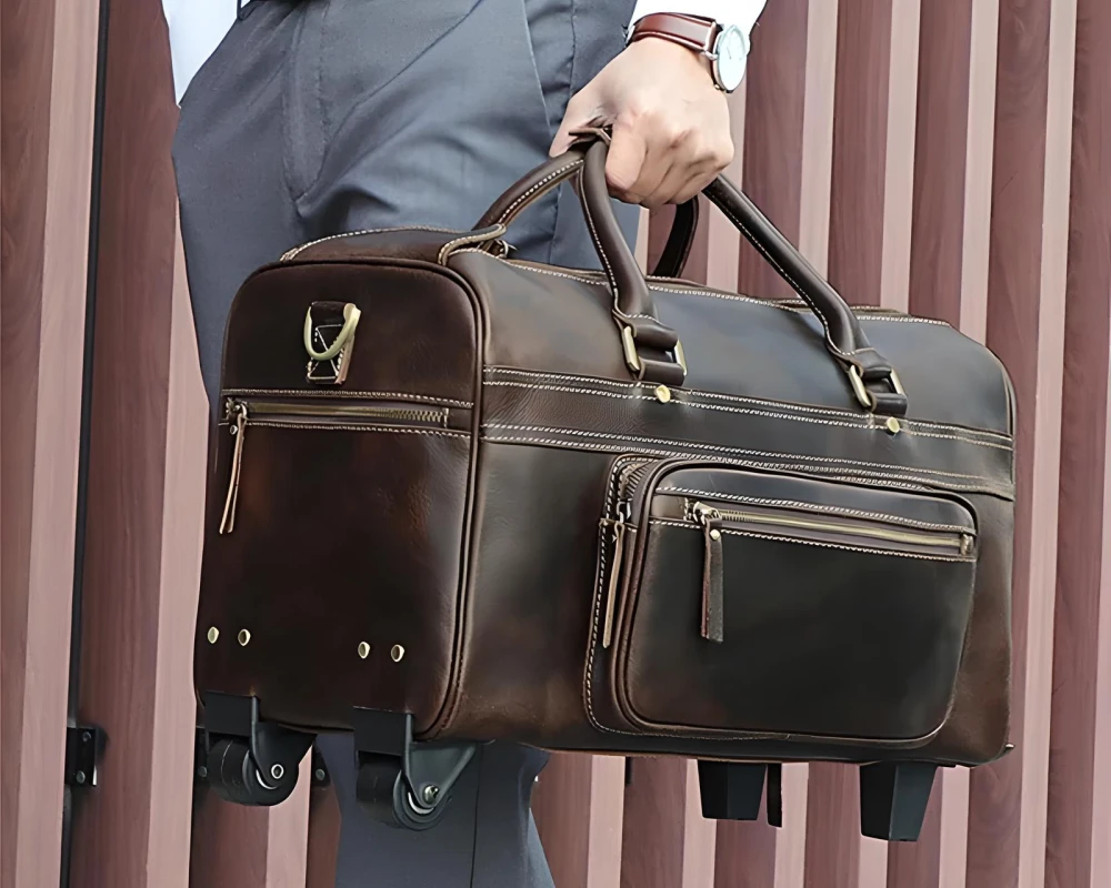 two wheeled luggage