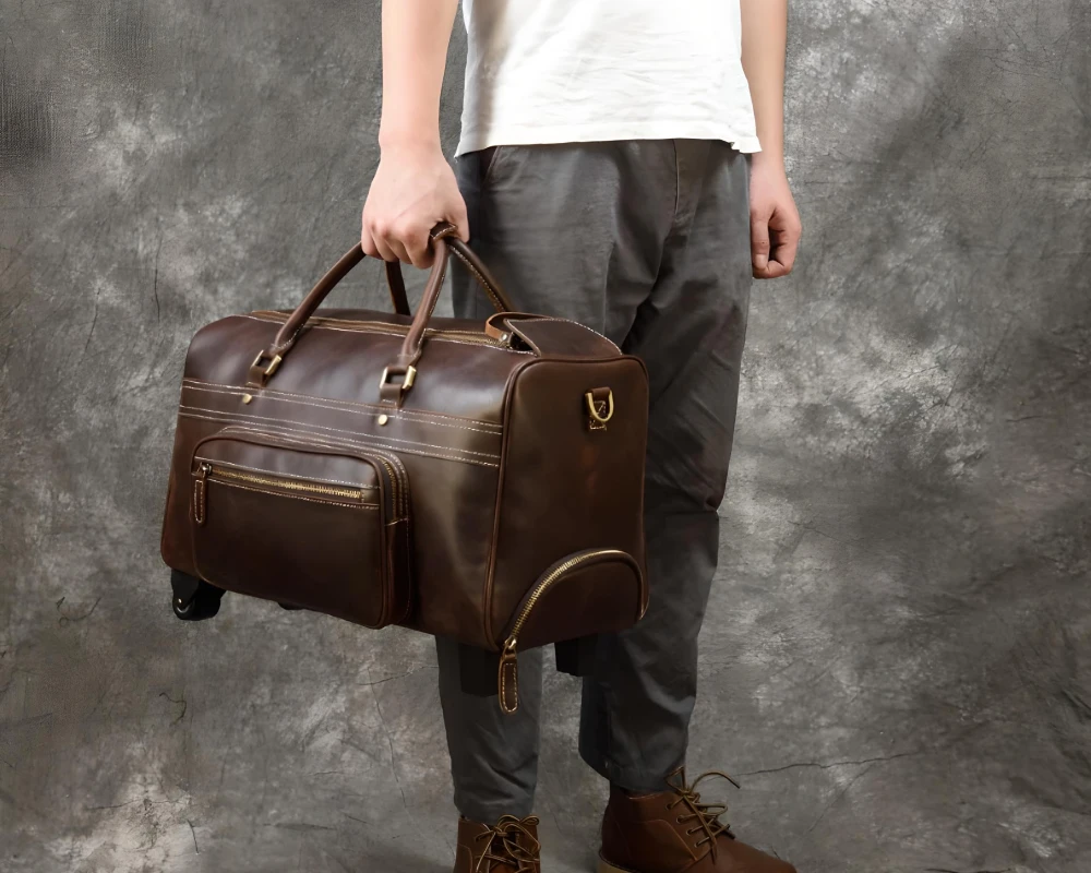 two wheeled luggage